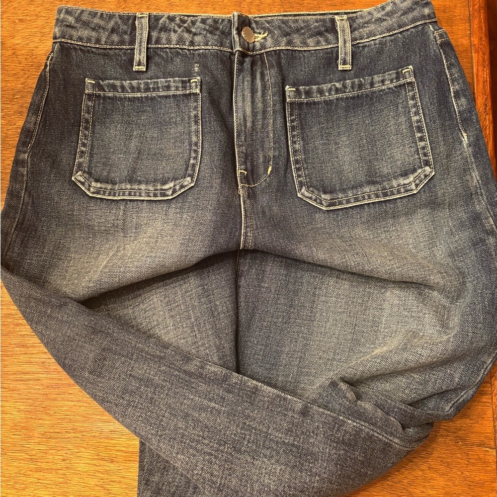 L'AGENCE Dark Blue Relaxed Jeans